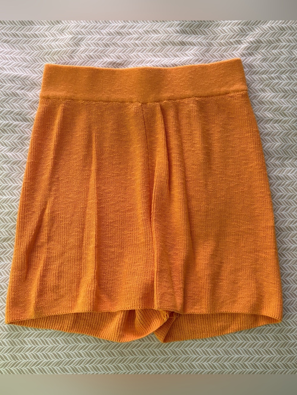 Free People Beach Orange Knit Shorts